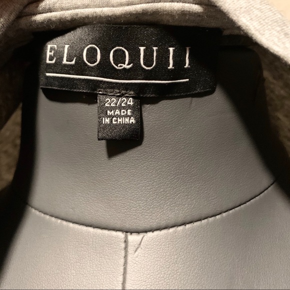 Gray Eloquii Short Sleeve Body Suit - Picture 9 of 9